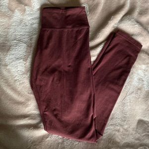 NWOT Offline By Aerie Burgundy Leggings